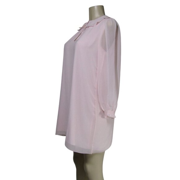 ARITZIA WILFRED Pink Pastel BUGSY Coquette Fairy Lolita Chiffon Mini Dress XS - Picture 4 of 11